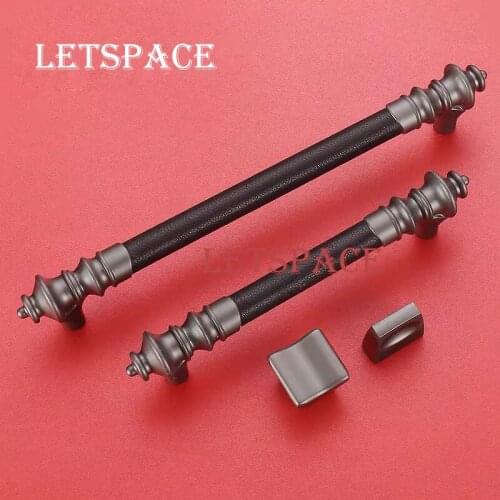 Free shipping5"Modern High-top leather handles Hardware cabinet door handles wardrobe cabinet Diamond handle Fashion shoe handle