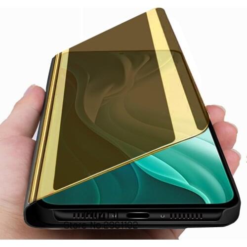For xiaomi mi 11i case Luxury Smart Mirror Flip Cases for xiaomi mi11i mi 11i xiaomi11i Stand Holder Phone Cover Coque