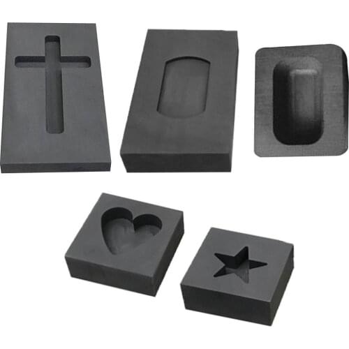 Graphite Casting Mold Graphite Crucible Gold And Silver Graphite Bars Combination Mold
