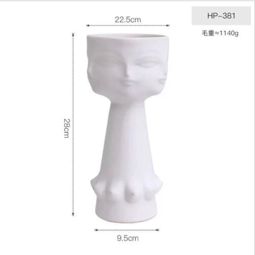 Nordic ins Morandi color ceramic vase living room furnishings desktop dried flowers flower arrangement container home decoration