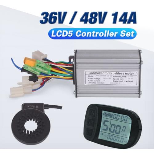 36V 250W 48V 350W Controller LCD5 Display Meter PAS Set E-Dike Conversion Kit Dual Mode Hall Sensor