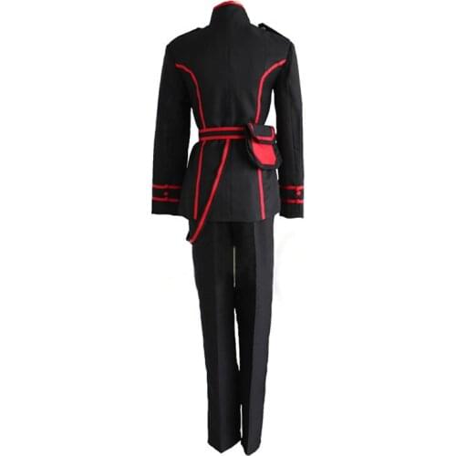 Anime D.Gray-man Allen Walker Cosplay Costume Full Set School Uniform Top + Pants + Belt + Bag + Accessories