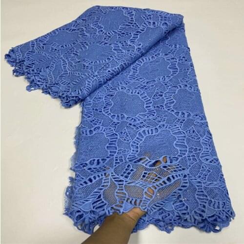 2020 High Quality African Cord Lace Fabric Nigerian Milk Silk Lace Fabrics Frence Lace Fabric For Party Wedding Dress r66-417
