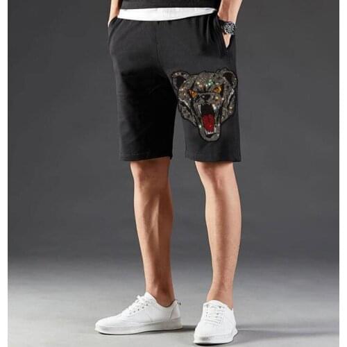 2021 Summer New Casual Shorts Men Hot drill Beach Shorts Mens Quick Dry Board Shorts For Men Beachwear Short Pants Men Clothing