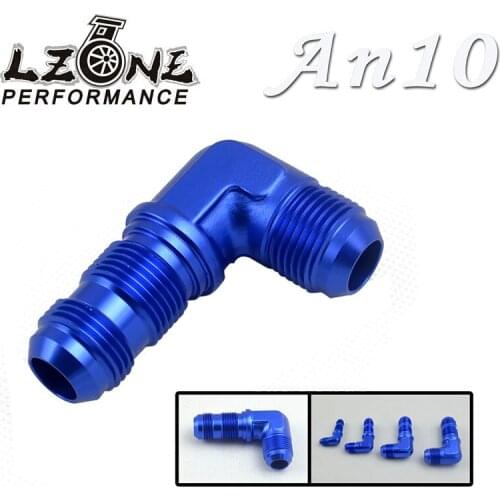 LZONE - AN -10 (AN10 10AN) 90 Deg Flare Bulkhead Male Apapters JR-SL833-10-011