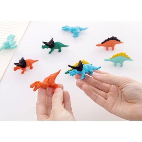 Mini Rubber Eraser Cute Dinosaur Eraser Box School Stationery Office Supplies School Supplies Stationery Gift Tool
