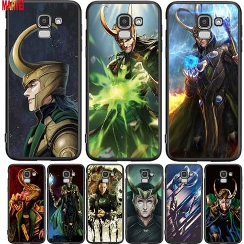 Fashion Marvel Loki Art For Samsung J8 J7 Duo J730 J6 J5 J530 J4 J3 J330 J2 Core Star Prime 2018 EU Plus Black Phone Case