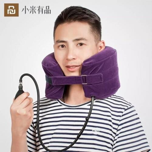 Youpin Vertebra Retractor Soft U Neck Pillow Neck Massager Body Massager Inflatable Back Traction Collar Shoulder Pain Relief