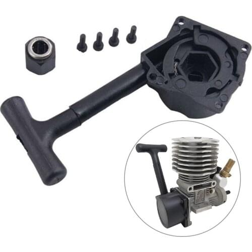 With Screws Durable Replacement Parts Engine Pull Starter RC Car Metal Manual Tools Recoil Start Practical Mini For R020 16