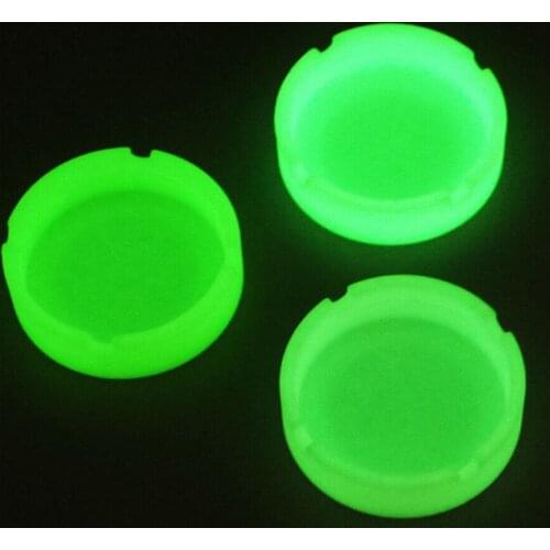 Glow In The Dark Luminous Silicone Soft Ashtray For Smoking Cigarette Cigar
