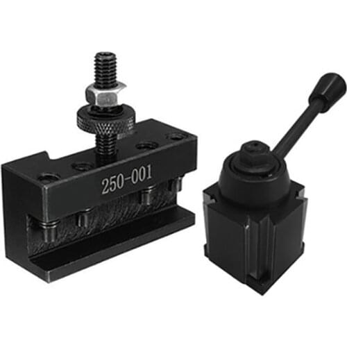 TOP 2Pcs 250 - 001 Quick Change Tool Turning Tool & 250-000 Wedge Quick Change Tool Kit Lathe Tool Knife Holder