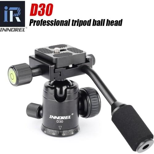INNOREL D30 Tripod Ball Head New Digital SLR Camera Mount Head with Removable Handle