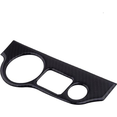 Carbon Fiber Headlight Switch Button Panel Cover Trim Frame Sticker Decoration Fit For Dodge Charger Challenger Car Accessories