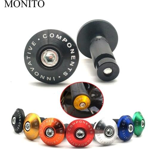 Universal Motorcycle Handle Ends Bar motocross Handlebars Grips Plug Cap For MOTO GUZZI 1200 SPORT BREVA 1100 750 GRISO WR250F