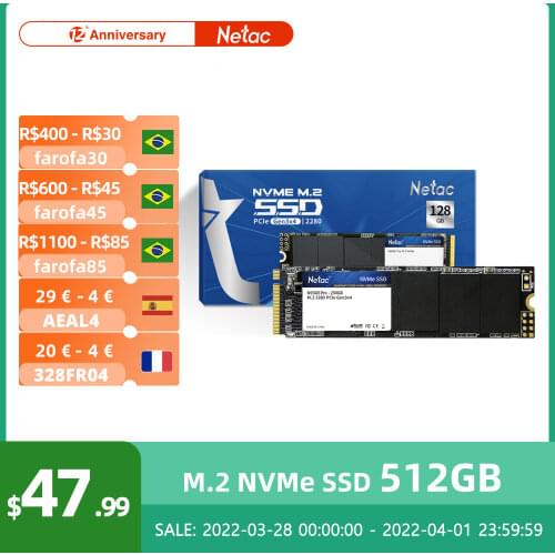 Netac SSD m2 512gb NVME SSD 1TB 256GB M.2 SSD 128gb PCIE nvme 500gb 250gb Internal Solid State Drives Hard Disk For Laptop