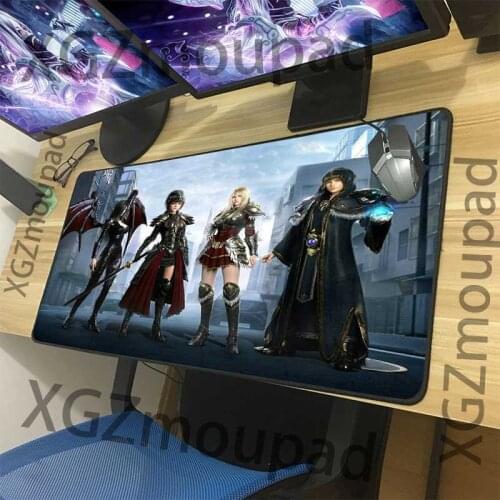 XGZ Custom Anime Large Gaming Mouse Pad Black Lock Edge Fashion Office Computer Desk Mat Speed Rubber Non-slip 900x400/900x300