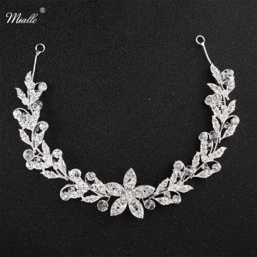 Miallo 2019 Newest Austrian Crystal Flower Headbands Women Hair Vine Wedding Hair Accessories Handmade Headpieces Jewelry Tiara