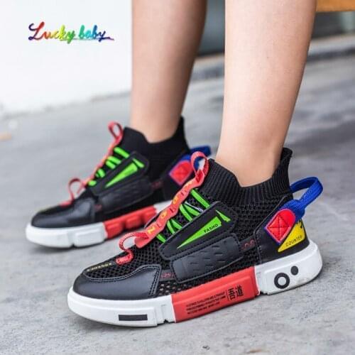 New Boys Sneakers Children Casual Shoes for Kids Sneakers Girls Shoes Rubber Mesh Cushion Breathable Fashion Tenis Infantil