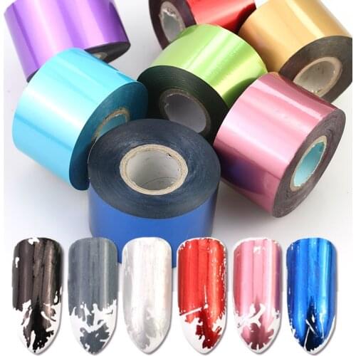 1 Roll Matte Sticker Laser Transfer Nail Art Foil Metal Holographic Starry Chromatic Paper Charming DIY Polish Decorations