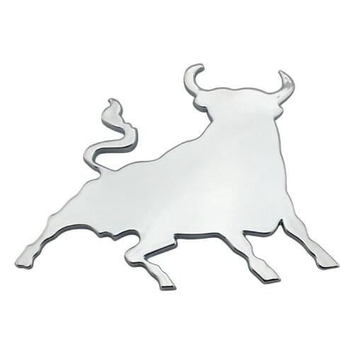 3D toro emblem badges spanish fighting bull chrome sticker self adhesive decal badge logo for car/van truck