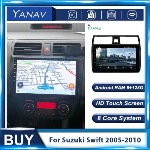 128G Android Video GPS Navigation Multimedia MP3 Player Car Radio For Suzuki Swift 2005-2010 Auto Stereo Receiver Touch Screen