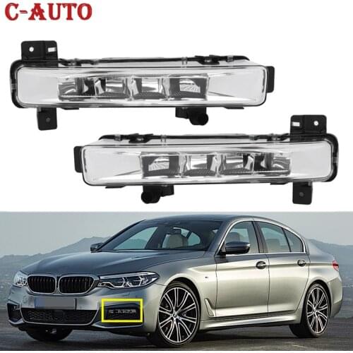 Car Front Bumper Fog Light LED DRL Fog Daytime Running Lamp For BMW 5 Series G30 G31 G38 520i 530i 540i 63177349131 63177349132