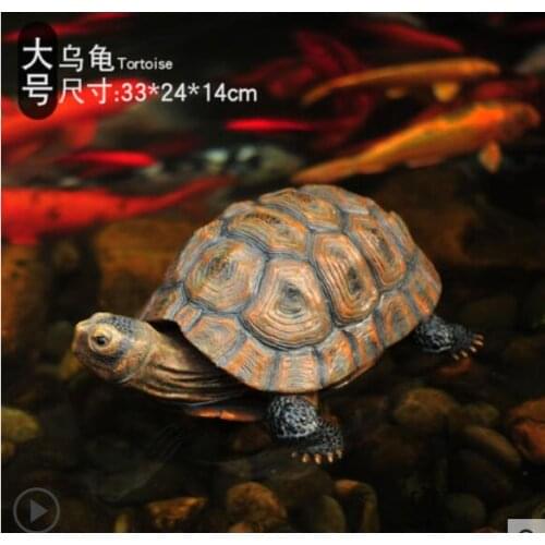 Large sea turtle pieces simulation Marine animal crafts aquarium fish tank pool large rockery decorative Home decoration crafts