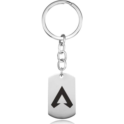 Hot Game Apex Keychain APEX Legends Key Chains Stainless Steel Pendant Keyring Jewelry Gift for Man Women