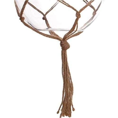 Flowerpot Home Flower Pot Holder Plant Hanger Handmade Decorative Indoor Balcony Rope 4 Legs Tassels Jute Stand Craft Wall