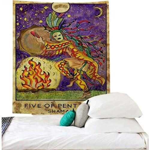 Dorm decor goth tapestry tapiserie mural tarot tapestry hot sale drap mural bohemian tapestry