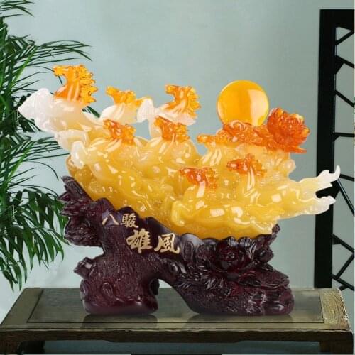 Eight Chun Hsiung Feng horse ornaments modern home decoration living room office study horse crafts opening gifts
