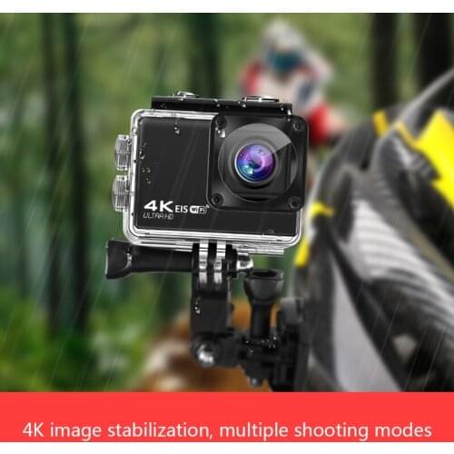 WXTF Action Camera 4K 60FPS 24MP 2.0 Touch LCD EIS Screen WiFi Remote Control Waterproof 4X Zoom Helmet Sport Video Recorder