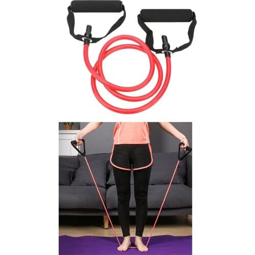 15lb Pull Up Rope Yoga Resistance Bands Exercise Tube Shoulder Arms Butt Trainer Strength Training Kit Fitness Equipment & Gear