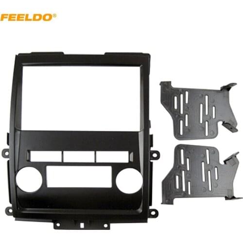 FEELDO Black 2DIN Car Radio Panel Fascia Frame for Nissan Frontier Xterra 09-12 Suzuki Equator Stereo Dash Audio Fitting