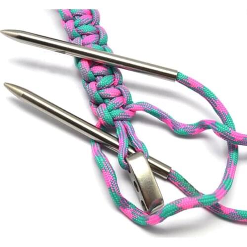 1pcs 550 Paracord Bracelet Lacing Weaving Needles Stainless steel FID Length 7.8CM Suitable For Leather Lace Woven Stitching