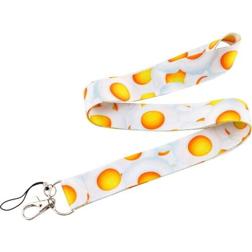 JF1115 Colorful Egg Neck Strap Lanyard for Keys ID Card Mobile Phone Straps USB Badge Holder DIY Neck Strap Hang Rope