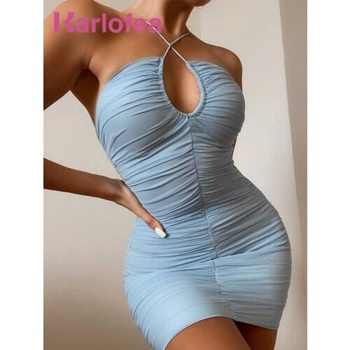 Голубые летние платья Karlofea China At AliExpress