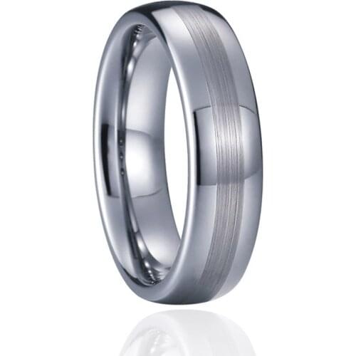 Ring for Male Tungsten Wedding Bands Silver Color love alliance fashion jewelry gents finger rings for couples