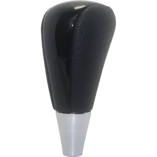 Punched Leather Piano Black Shift Knob for Toyota Camry Rav4 Solara Tundra Estima Land Cruiser 4Runner Hiace Lexus Mazda Acura