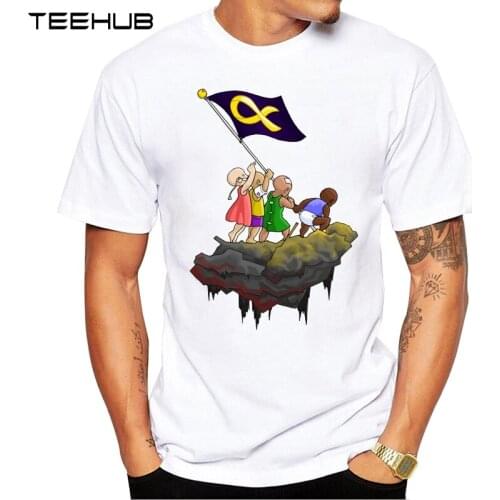 New Arrivals 2019 TEEHUB Cool Mens Fashion Childhood cancer Iwo Jima Design T-Shirt Short Sleeve O-neck Tops Hipster Tee