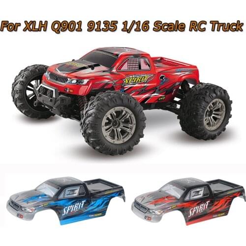 Road Nitro Truck Body Shell Cover XLH Q901 9135 1/16 off-road RC 1/16 body shell Childrens intelligence assembly toys L1231