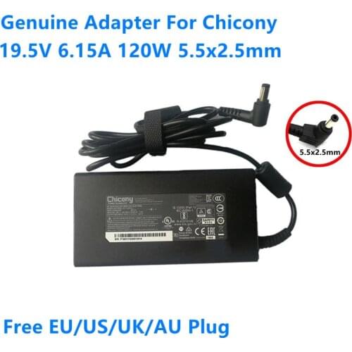 Genuine Thin Chicony A17-120P1A 120W 19.5V 6.15A A120A033P AC Adapter For MSI GE72 GP62 GE60 GE70 Laptop Power Supply Charger