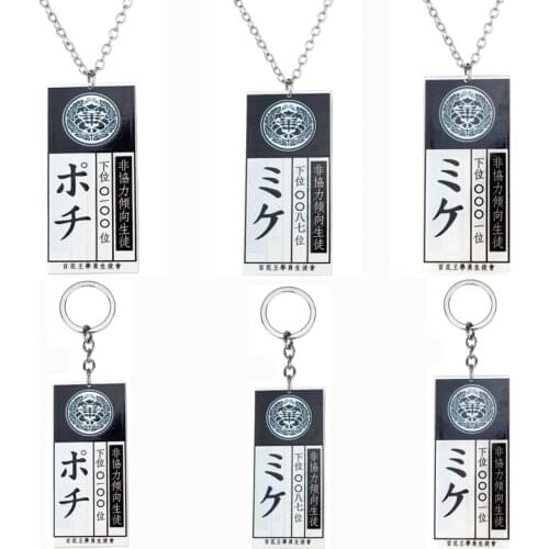 Japanese Cartoon Kakegurui Necklace Jewelry Acrylic Pendant Jewel Fashion Anime Cosplay Gifts for Girl