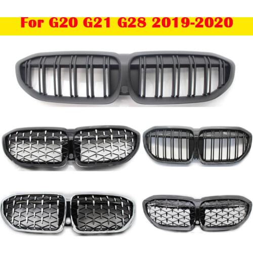For BMW 3 Series G20 G21 G28 Car facelift Middle grille ABS plastic front bumper grill Auto Center Grille vertical bar 2019-2020