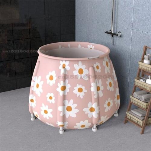 Bath Sauna Adult Portable Folding Bathtub Bath Barrel Household Large Tub Bath Bucket Thickened Adult Bath Tub Full Body Hot Tub