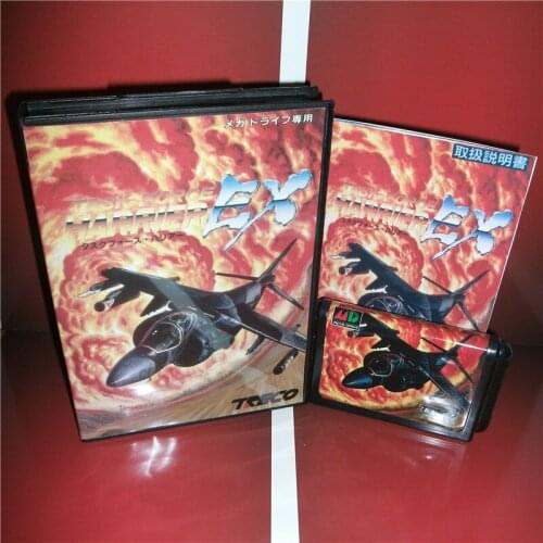 Task Force Harrier EX Japan Cover with Box and English Manual For Sega Megadrive Genesis Video Game Console 16 bit MD card