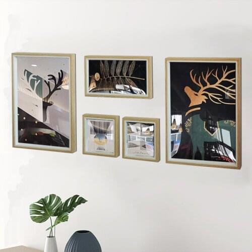 5Pcs/Set Nordic Simple Photo Frame For Picture With Plexiglass Picture Frames For Wall Hanging Small Photo Grame