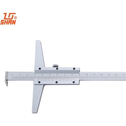 SHAN Depth Calipers 0-300mm/0.05mm With Hook Vernier Calipers Metric Gauge Micrometer Measure Tools
