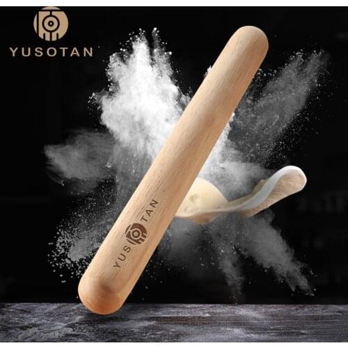 Rolling pin solid wood dumpling wrapper household small large noodle stick rolling wonton skin rolling noodle stick flour roller