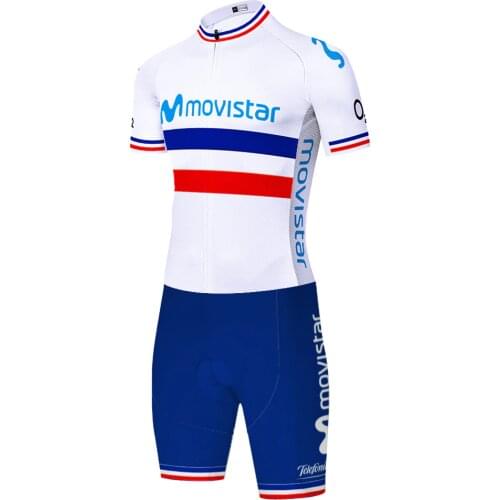 Movistar One Piece Skinsuit Traje Maillot Ropa Deportiva Camisa Masculina Tricota Ciclismo Hombre Equipamento De Ciclismo
